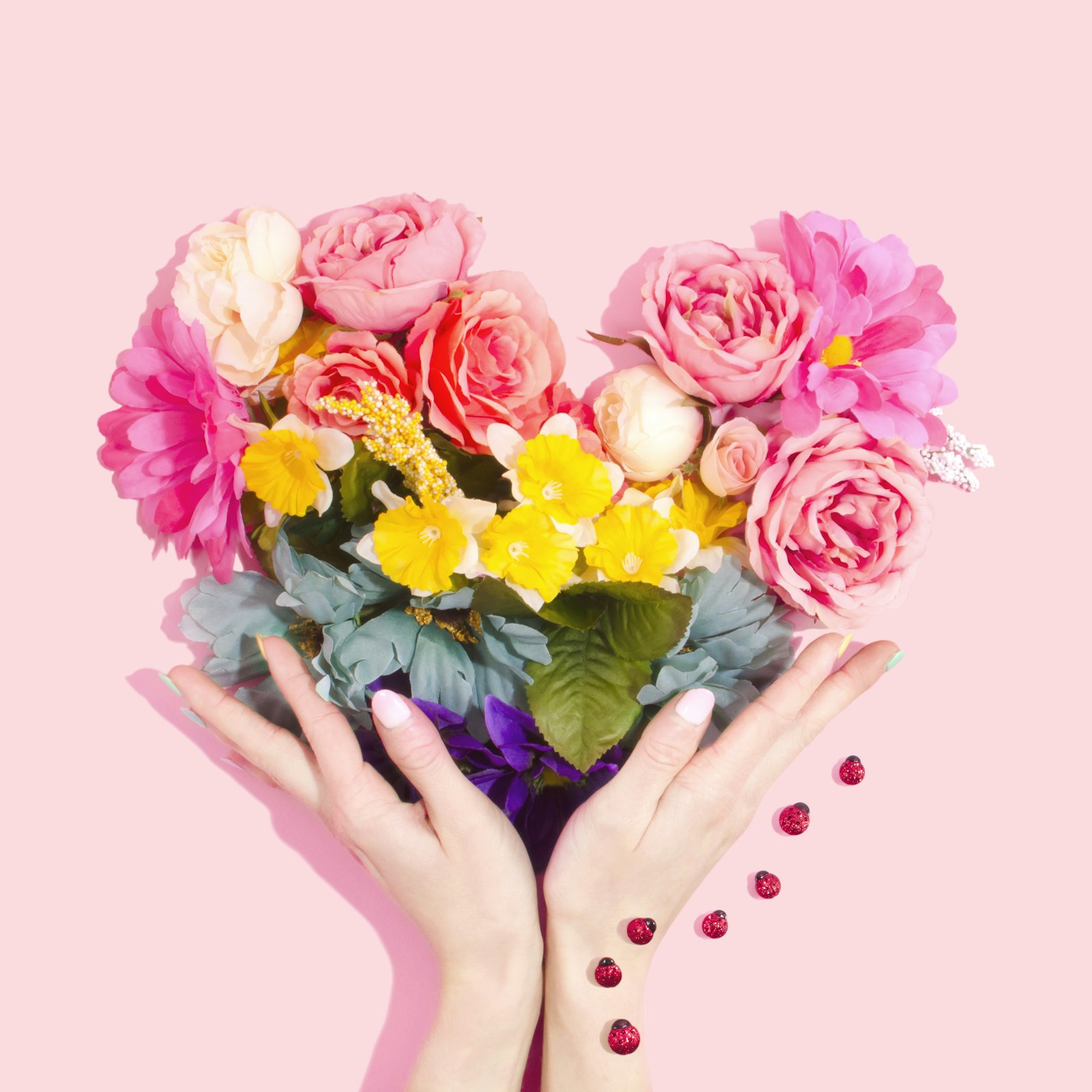 Pastel flower bouquet